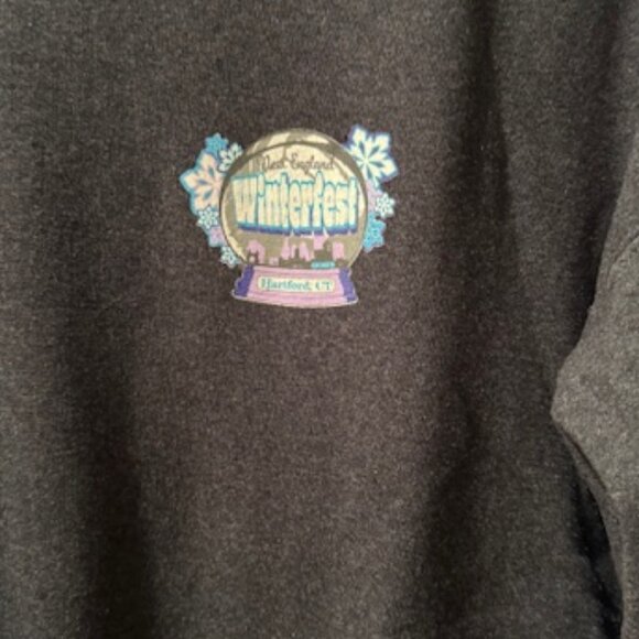 JERZEES New England WINTERFEST volleyball sweatshirt L - Picture 2 of 3